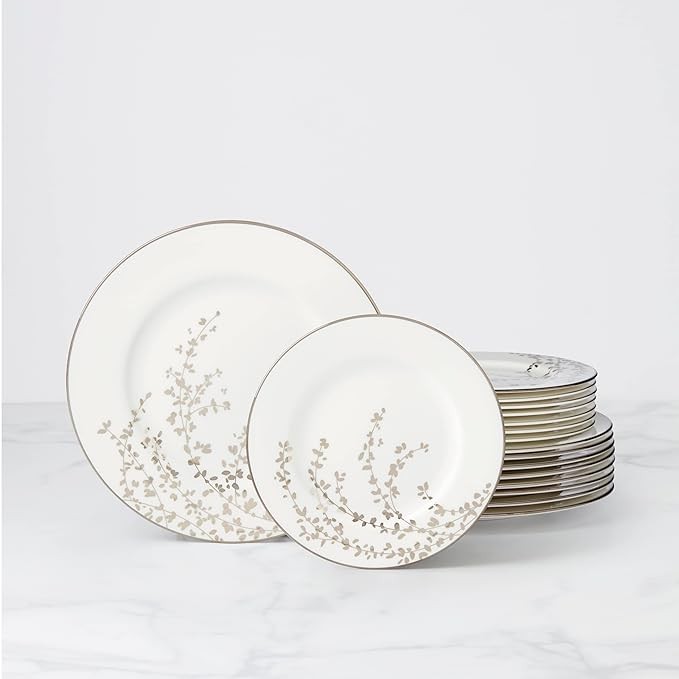 Kate Spade New York Kate Spade Gardner St 16-Piece Dinnerware Set, 16PC DW, WHITE