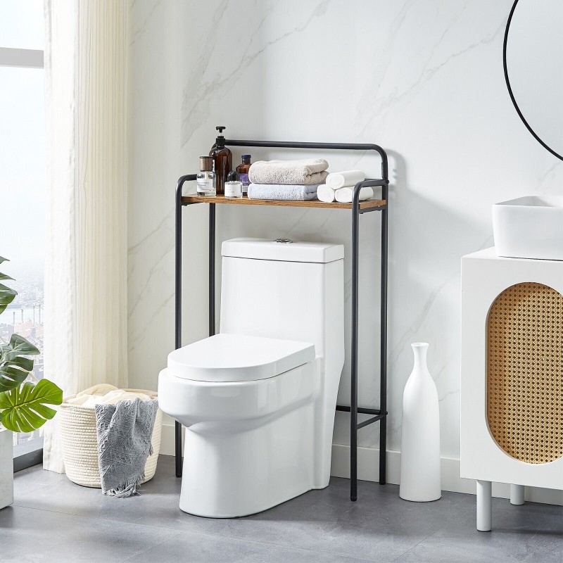 Over-the-Toilet Storage Stand Shelf Rack Space Saver Bathroom Metal Organizer